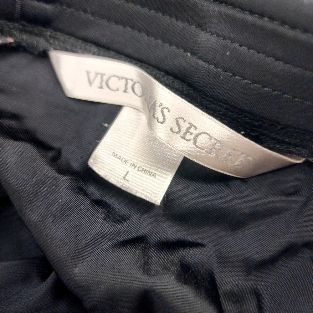 Victoria's Secret Large | Nylon Black Low Back Slip Chemise Lingerie Nightie - Picture 7 of 7